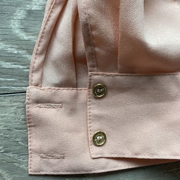 Calvin Klein Gold Zipper Blouse - Picture 4 of 10